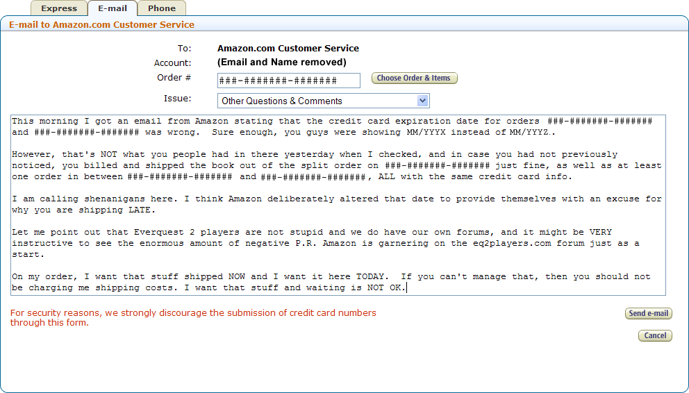 Anyone order from get a shipping notice? EverQuest 2 Forums